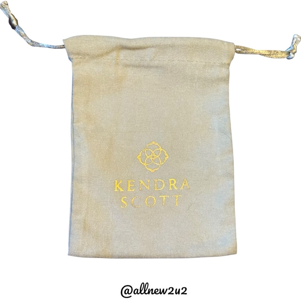 Kendra Scott Gold Logo Jewelry Pouch Dust Bag